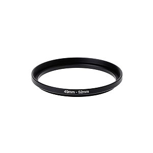 Anel Adaptador Step Up 49mm para 52mm Filtros De Lente