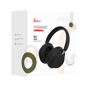 Fone de Ouvido Headphone Bluetooth Suprema ANC - Fancy - FL-300