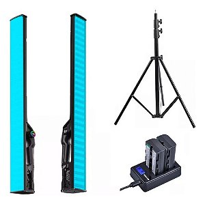 Iluminador Led Yongnuo Yn660 + 2 Bat + Carreg Duplo + Tripé
