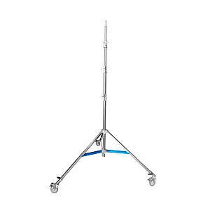 Tripé De Iluminação 20kg Profissional Aço Inox C/ Rodas 4,5m