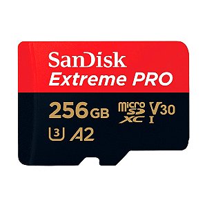 Cartão De Memória MicroSD 256GB Sandisk Extreme Pro 200MB/s