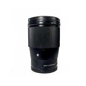 Lente Sigma 16mm Sony E-Mount F/1.4 Dc Dn Seminova