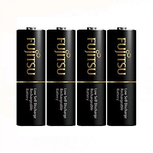 Cartela Com 4x Pilhas Recarregável AA Fujitsu 2450mAh