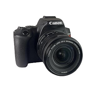 Câmera Canon SL3 + Lente 18-55mm - Seminova
