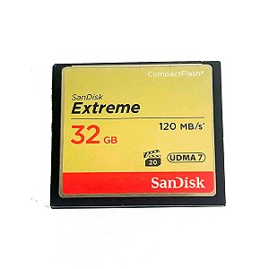Cartão Compact Flash 32Gb SanDisk Extreme 120 Recondicionado