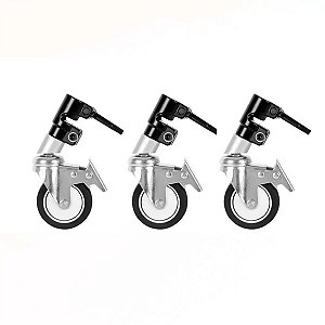 Rodinha Robusta P/ Tripé de Iluminação Greika CS-330 CS-330X