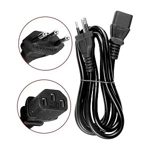 Cabo de força para Notebook Impressora Rádio  Lehmox 1,5m