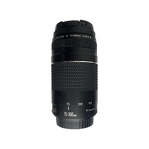 Lente Canon Zoom Ef 75-300mm f/4-5.6 III - Seminovo