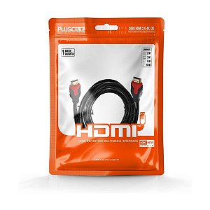 Cabo Hdmi x Hdmi V2.0 PC 5 metros Preto Plus Cable 4k