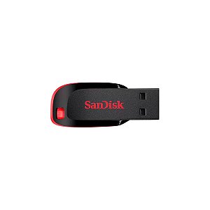 Pen Drive Sandisk Cruzer Blade 64gb USB 2.0 / Original Preto