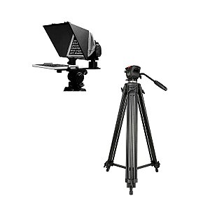 Teleprompter Portátil 13'' Feelworld TP13a + Tripé Nest 777