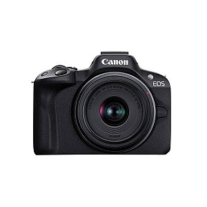 Câmera Canon EOS R50 + lente RF 18-45mm f/4.5-6.3 IS STM