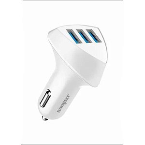 Carregador Fonte Adaptador USB Plug veicular Lehmox LE-496