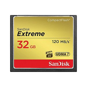 Cartão de Memória SanDisk Extreme CompactFlash 32GB 120/mbs
