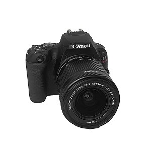 Câmera Canon Rebel SL2 + Lente 18-55mm Seminova