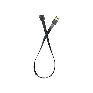 Cabo FPV 4k FullHD HDMI Para HDMI 90° Flat Leve 50CM Câmeras