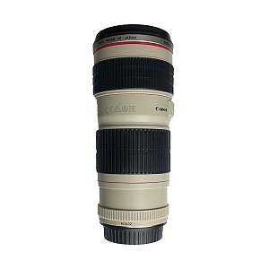 Lente Canon EF 70-200mm F4L USM Ultrasonic Seminova