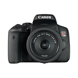 Câmera Canon T6i + Lente Canon 24mm Stm Seminova