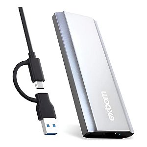 SSD M.2 Externo Portátil Exbom 1TB USB-C 3.1 1050MB/s