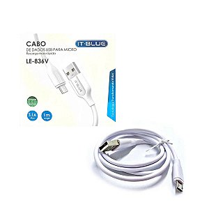 Cabo De Dados USB P / Micro Usb 1 metro IT BLUE LE-836V