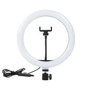 Ring Light De Mesa 8" Iluminador LED Com Suporte P/ Celular