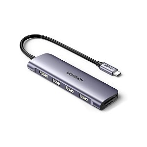 Hub Adaptador Usb-c Multifuncional Ugreen 6 Em 1 HDMI 4K
