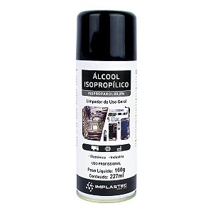 Álcool Isopropílico 99,8% Aerossol 160G 227ML Limpador Geral