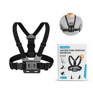 Kit Suporte De Peitoral Para Celulares Ajustável LE-3631