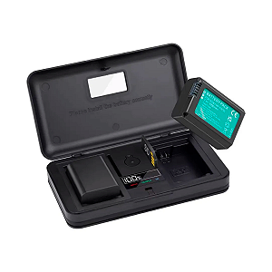 Carregador de Armazenamento Portátil Digital Duplo FW-50