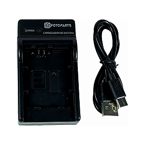 Carregador Bateria Fotoparts NP-BN1 Casio NP-120 USB-C