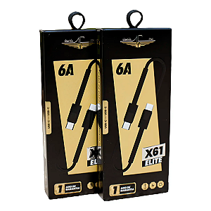 Cabo USB-C P/ USB-C 1,5M Nylon 66W - Modelo X61 Almeida Cruz