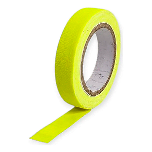 Fita Gaffer Amarelo Fluorescente 12mm X 5m Tesa