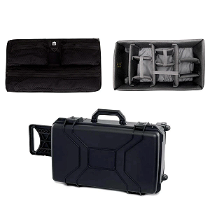 Kit Case Patola MP-0055 Laranja + Lid Organizer + Divisória Organizadora Cinza