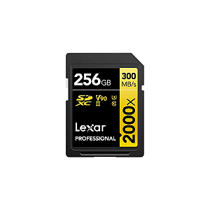 Cartão De Memória Lexar 256gb 2000x Uhs-ii Sdhc V90 300mb/s