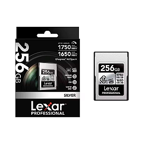 Cartão de Memoria 8K CF Express Lexar 256GB 1750Mb/s Silver