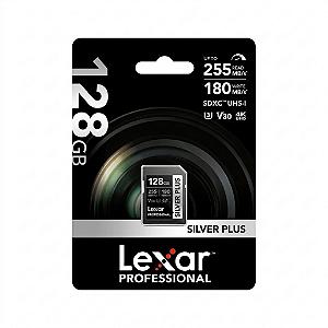 Cartão de mémoria SDXC Lexar Profissional 128gb V30 255Mbs