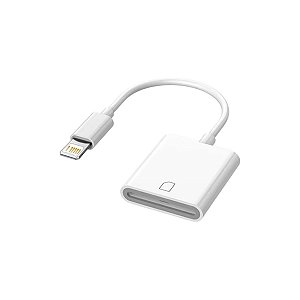 Leitor de Cartão de Memória  SD Lightning para Iphone