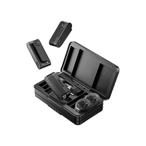 Microfone Sem Fio Ulanzi A100 Lapela Wireless Duplo