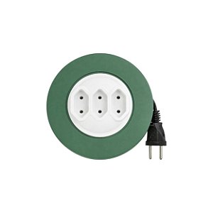 Extensão Retratil 5M Celuz - Verde e Branco