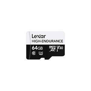 Cartão de Memória Lexar High Endurance microSDXC 64GB 100MB/s