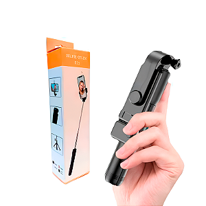 Suporte para Celular com Bastão de Selfie Com Luz de Led