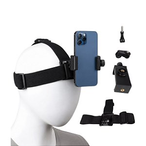 Suporte de Cabeça para Celular Grave na Vertical e Horizontal