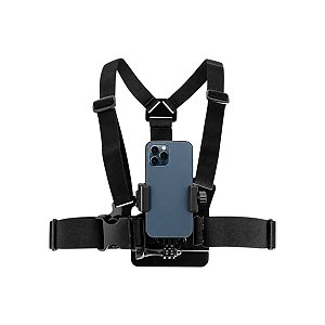 Suporte de Peito para Celular Grave na Vertical e Horizontal