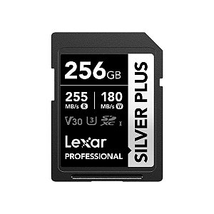 Cartão de Memória Lexar Silver Plus 256GB 255MB/s