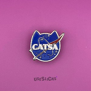 Pin Clube Gatos Astronautas Esmaltado