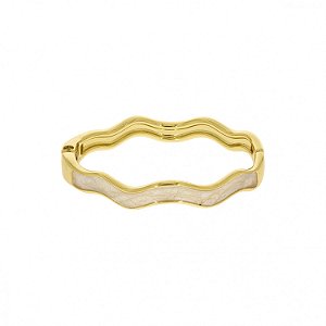 Pulseira ondulada em madrepérola