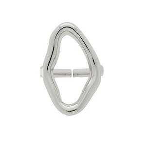 Anel orgânico vazado - prata