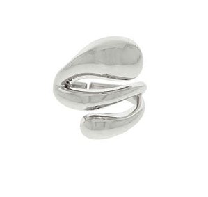 Anel máxi orgânico prata