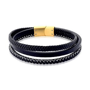 Pulseira masculina com três tiras