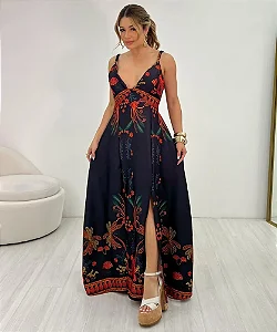 Vestido Alcinha Estampado